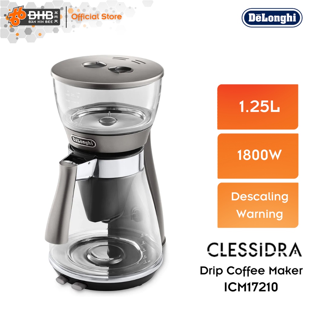 Delonghi ICM17210 Clessidra Drip Coffee Maker 10 cups Pourover