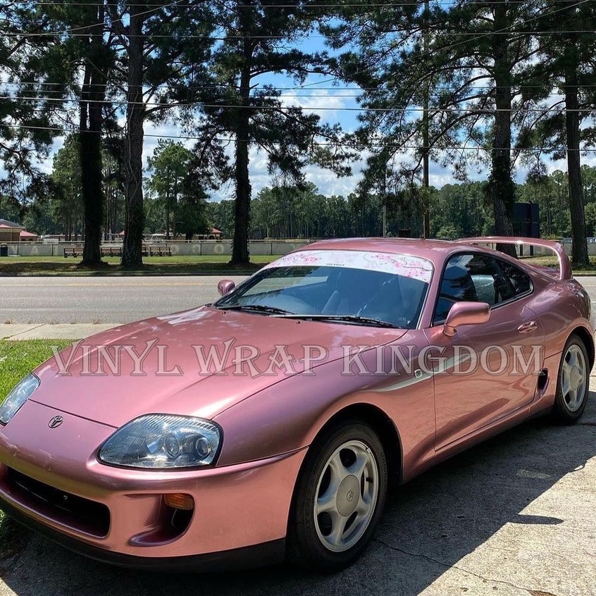 Teckwrap High Gloss Aluminum Pink Gold GAL23HD Car Wrap Vinyl film