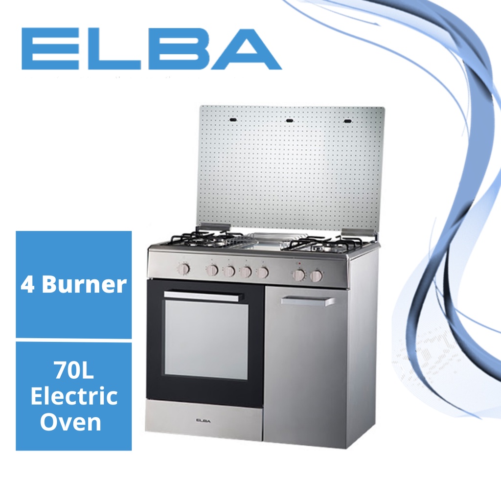 ELBA 4 Burner 70L Free Standing Gas Cooker EGCC9784E(SS) Shopee Malaysia