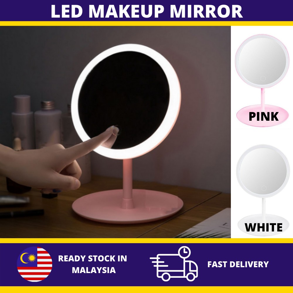 🔥Ready Stock🔥VOKI LED Mirror Face Makeup with Sensor Touch Table Beauty