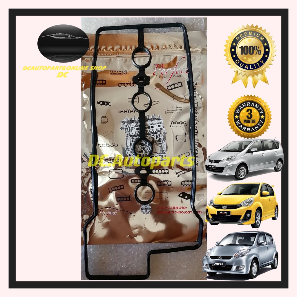 VALVE COVER GASKET MYVI OLD / MYVI LAGI BEST / MYVI ICON / KEMBARA DVVT / ALZA / AVANZA (11213