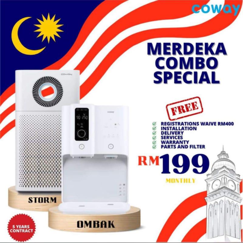 coway combo / water purifier / air purifier Shopee Malaysia