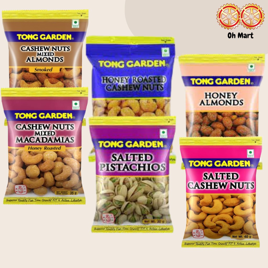 Tong Garden Assorted Flavours Nuts 33g 40g Shopee Malaysia