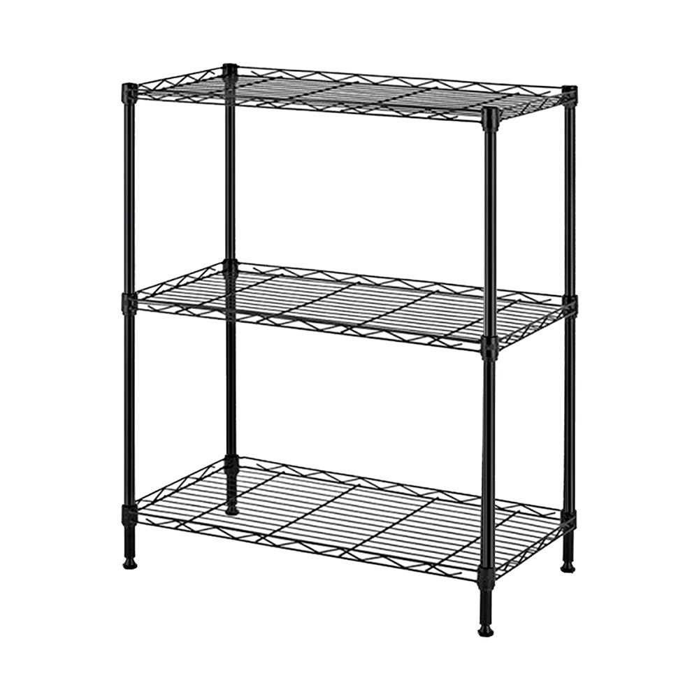 3Tier Shelf Shelving Storage Unit Metal Organizer Wire Rack Carbon