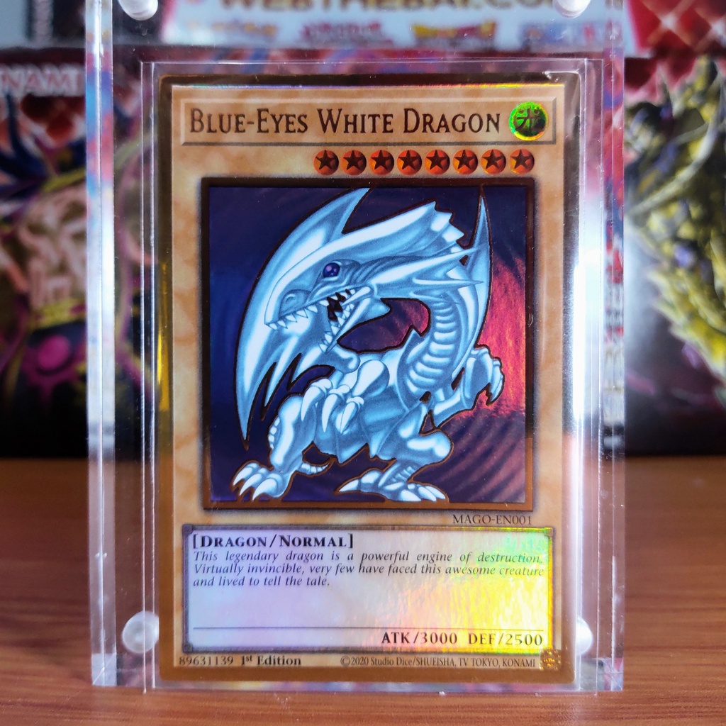 Genuine Yugioh BlueEyes White Dragon Blue Dragon MAGOEN001 Premium