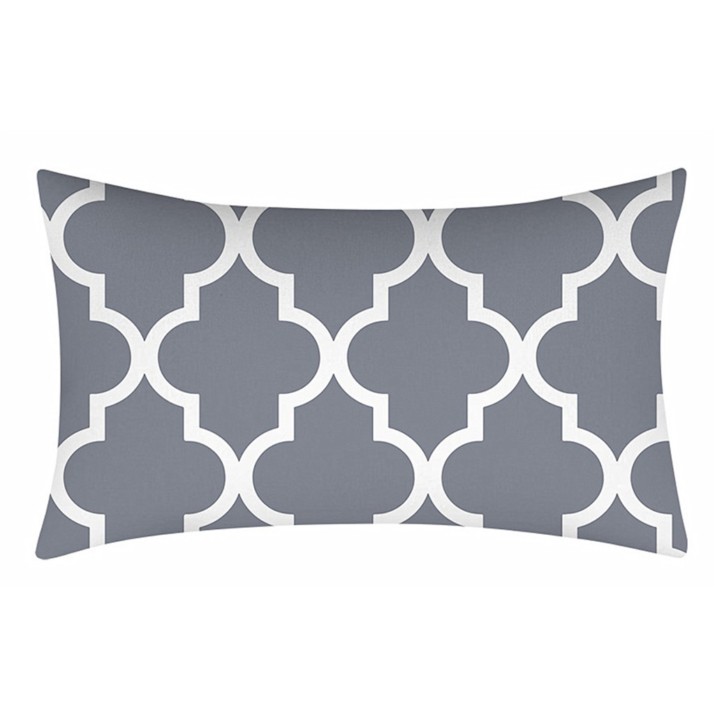 Pillow case30×50cm,Short plush Gray lumbar pillow cover,Home decor sofa