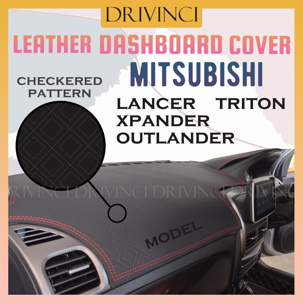 Mitsubishi Lancer Triton Outlander Xpander Leather Dashboard Cover