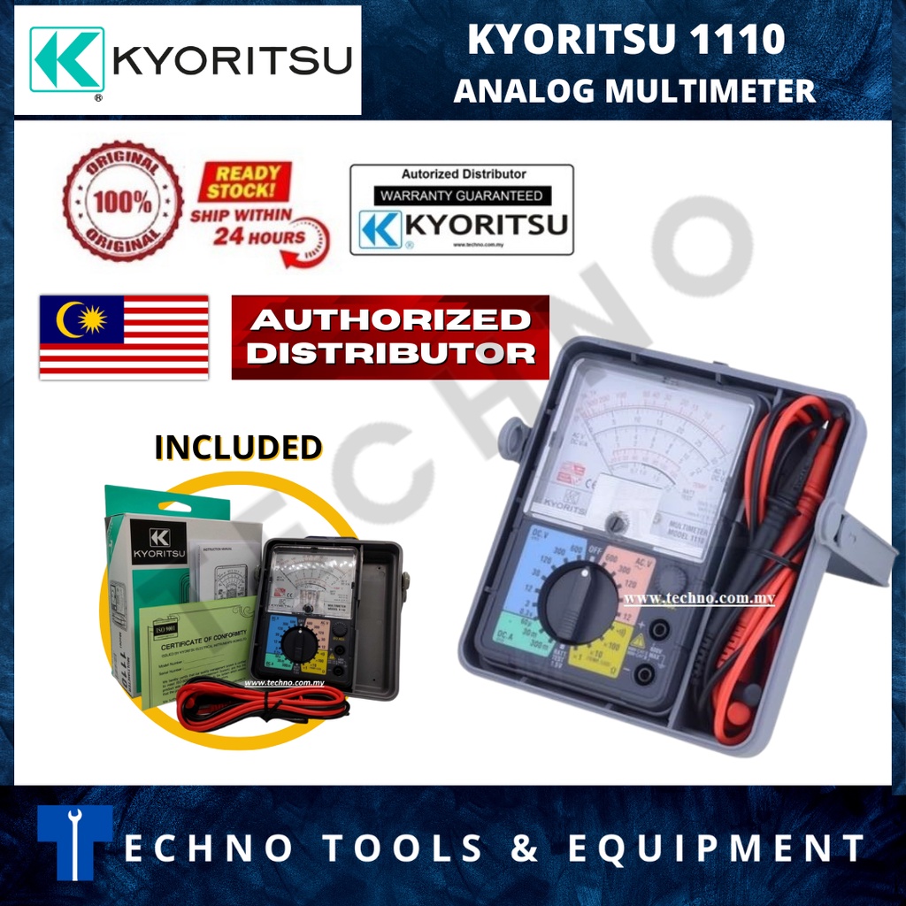 KYORITSU 1110 ANALOG MULTIMETER NEW & ORIGINAL Shopee Malaysia
