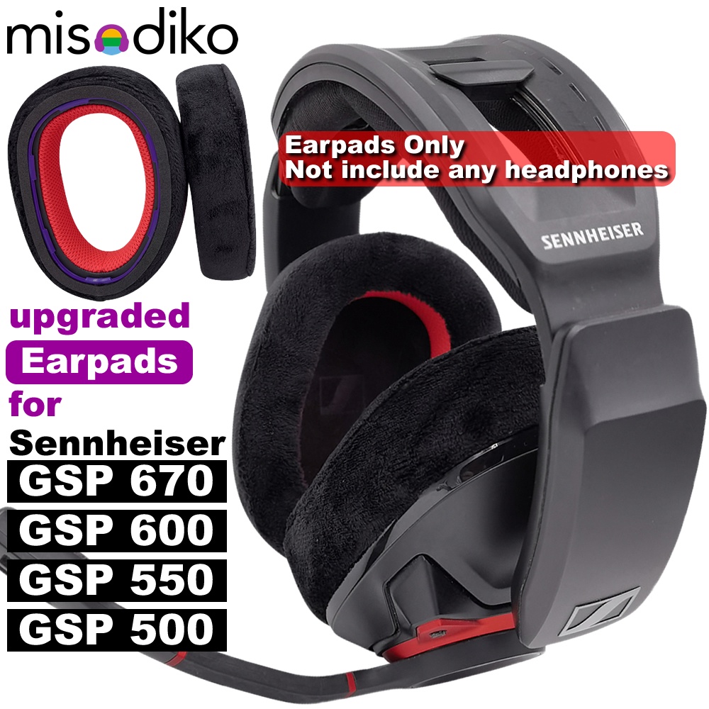 misodiko Upgraded Earpads Replacement for Sennheiser GSP 670/ 600/ 601