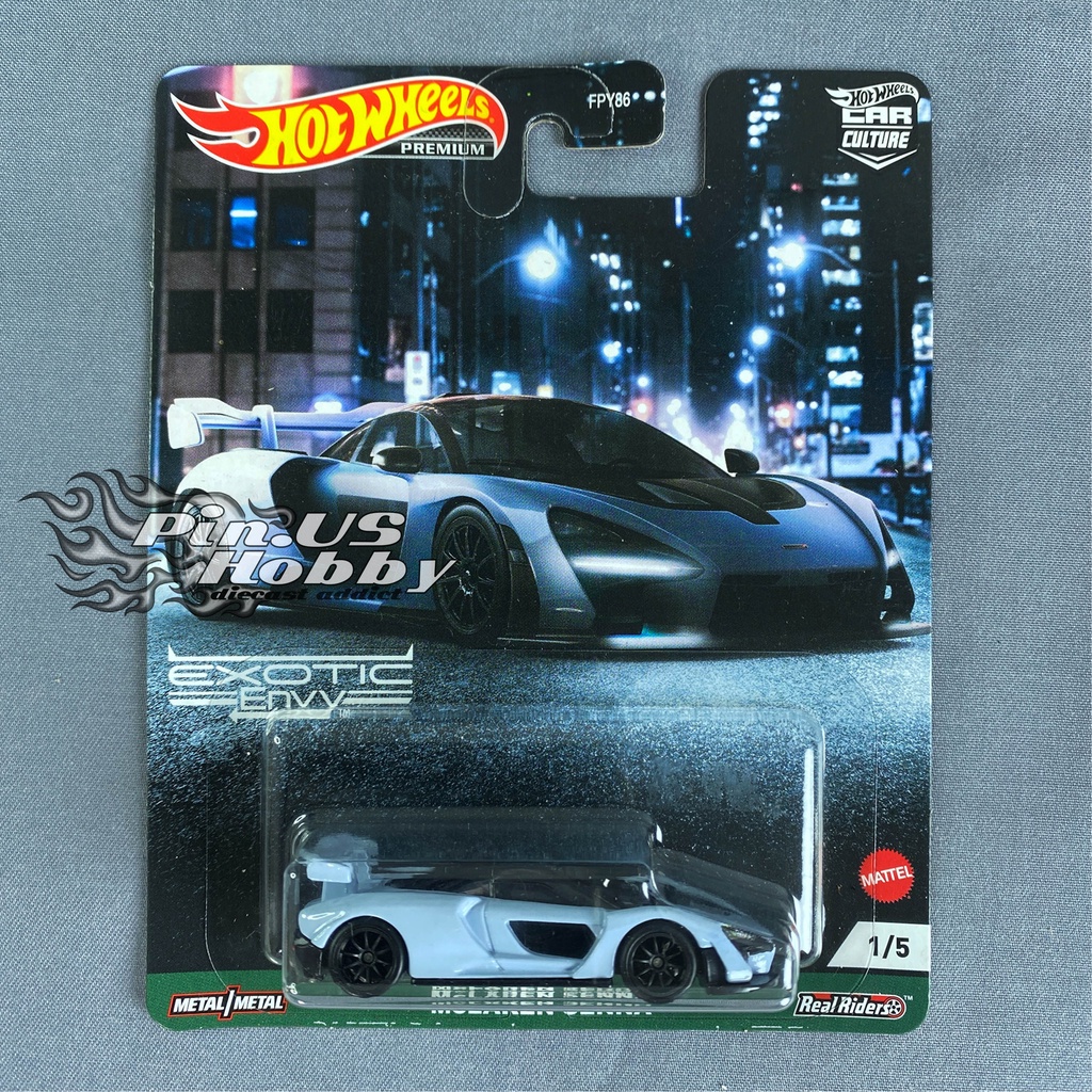 Hot WHEELS PREMIUM McLAREN SENNA EXOTIC ENVY SERIES ORIGINAL HOTWHEELS