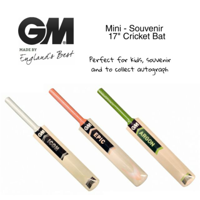 Gunn & Moore Mini Souvenir Cricket Bat Shopee Malaysia