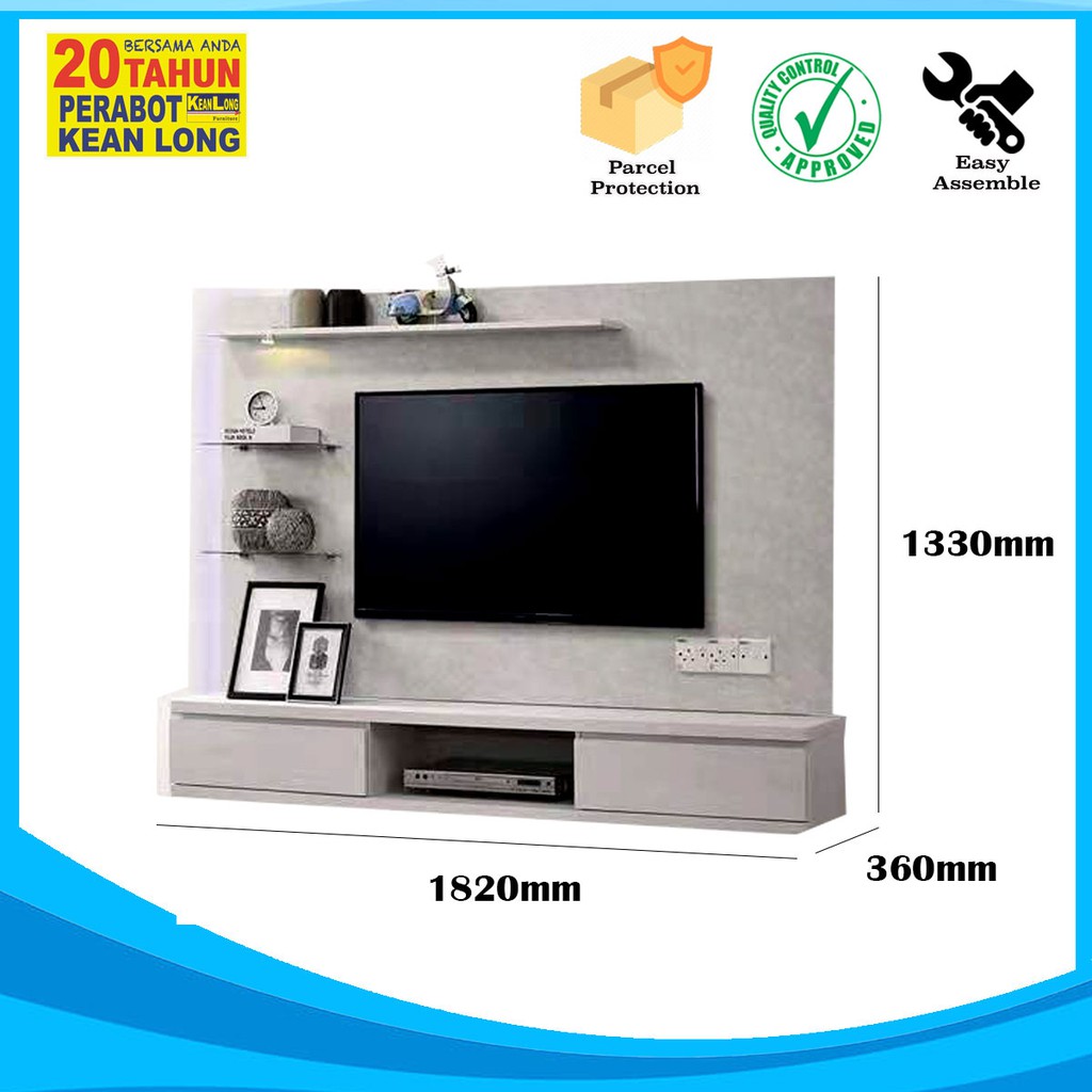 KLSB TV Gantung / RACK / tv console / almari tv Gantung