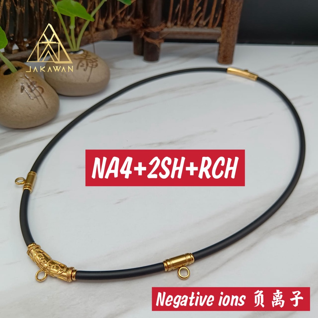 4mm Negative ions amulet necklaces 负离子纯钛钢佛牌链 (Type NA 3/4) Shopee