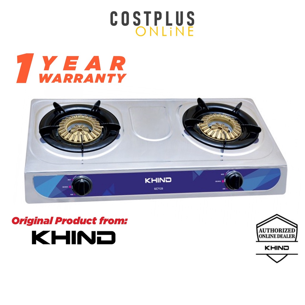 Khind GC7125 Gas Stove Gas Cooker Gas Hob 2 Hob Double Burner Dapur Gas