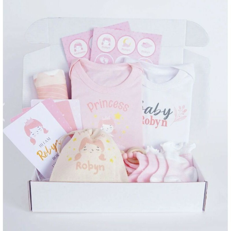 Personalised Premium New Born Baby Gift Sets Shopee Malaysia