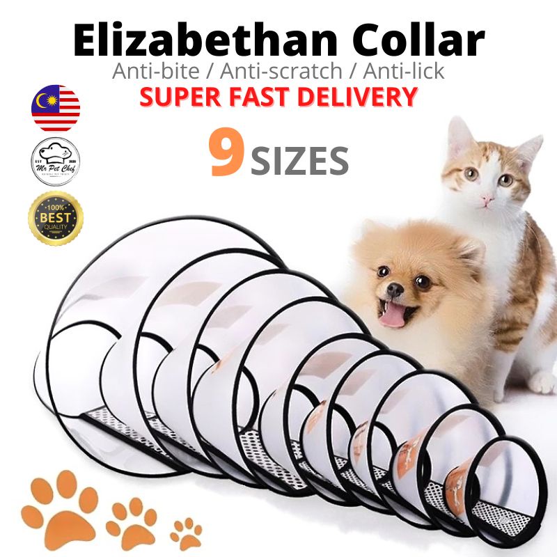 Elizabeth Collar Dog Cone Collar E Collar Cat Cone Dog Collar Pet Head