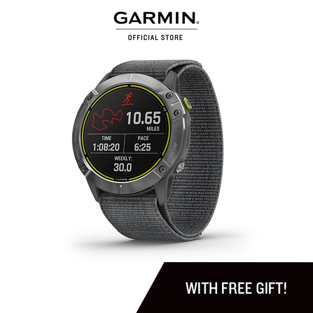 Garmin Enduro Steel with Gray UltraFit Nylon Strap Shopee Malaysia