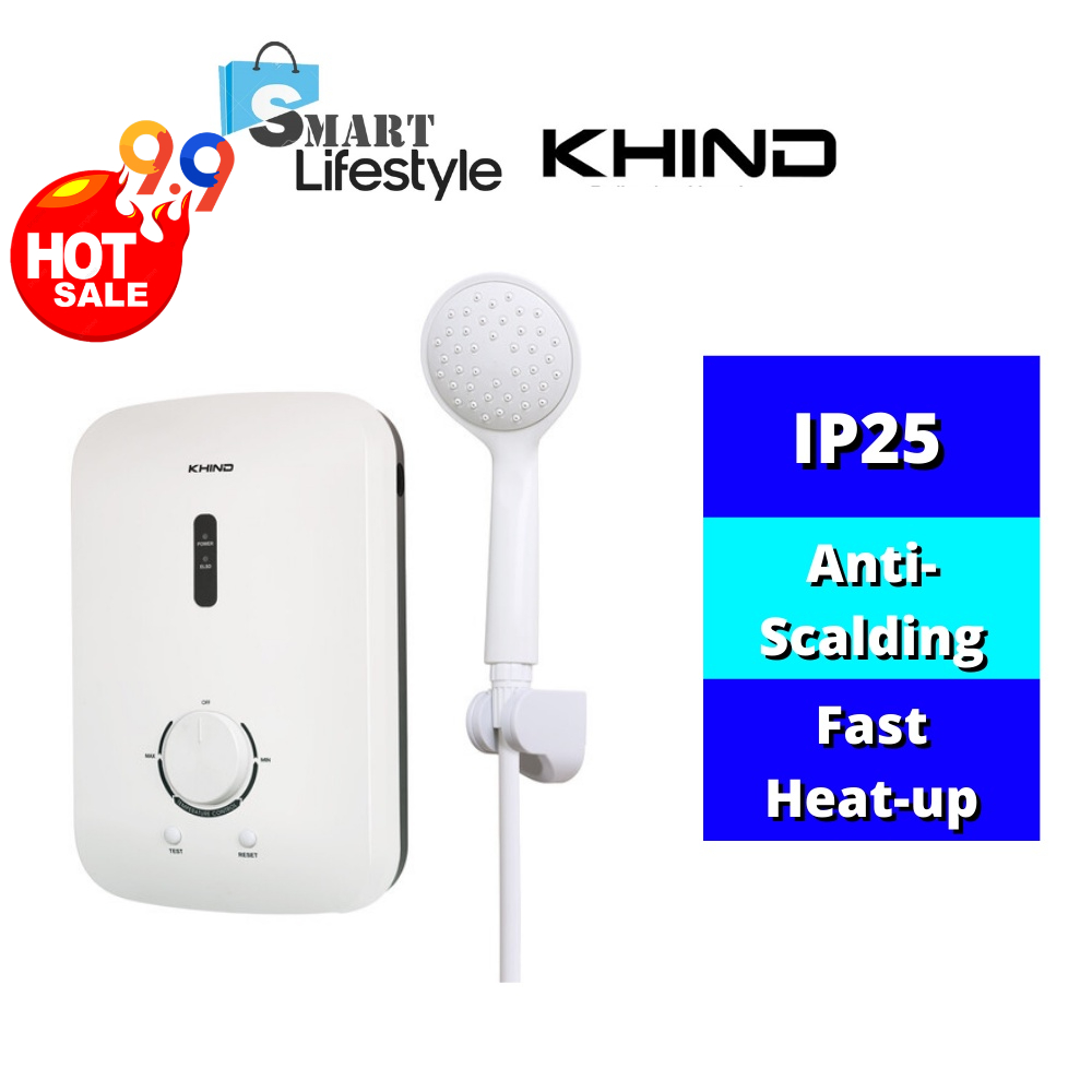 Khind Double Safety Thermostat Water Heater Shower WH802 / Cornell