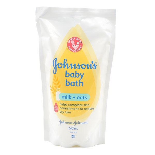 Johnson's Baby Bath Milk + Oats 600ml Shopee Malaysia
