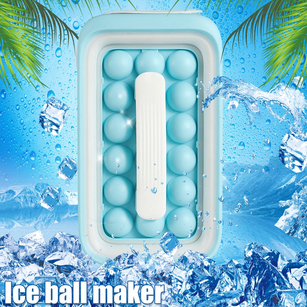 Cube Trays 2 in 1 Ice Ball Maker Kettle with Lid Portable Bottle Shape