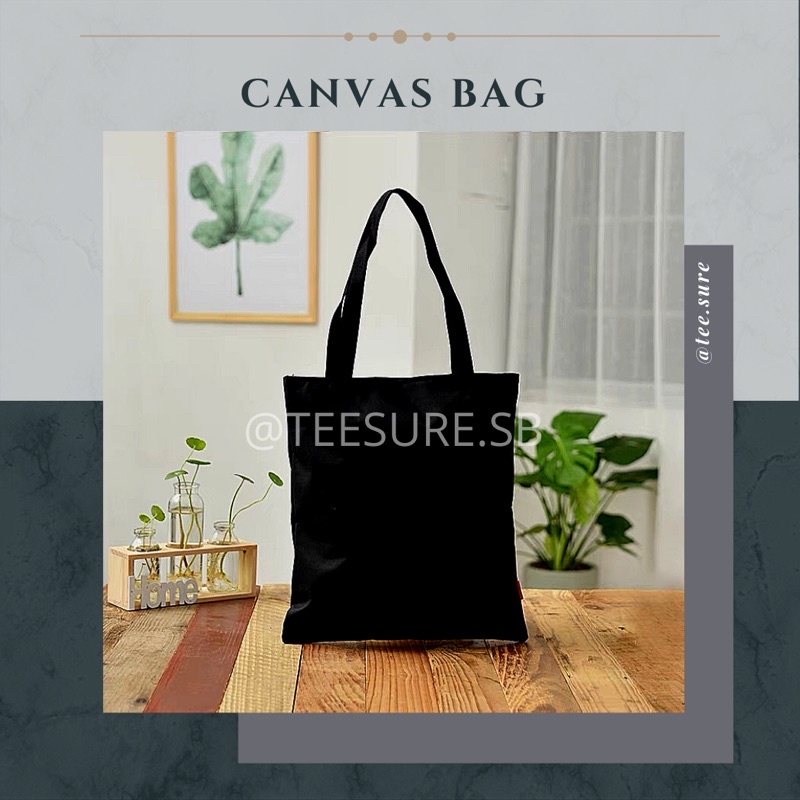 [ READY STOCK ] 12oz THICK MATERIAL Large Plain Canvas Bag Cotton Bag