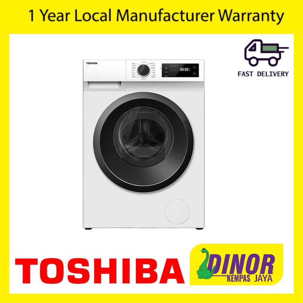 Toshiba 8.5KG Front Load Real Inverter Washing Machine TWBH95S2M TW