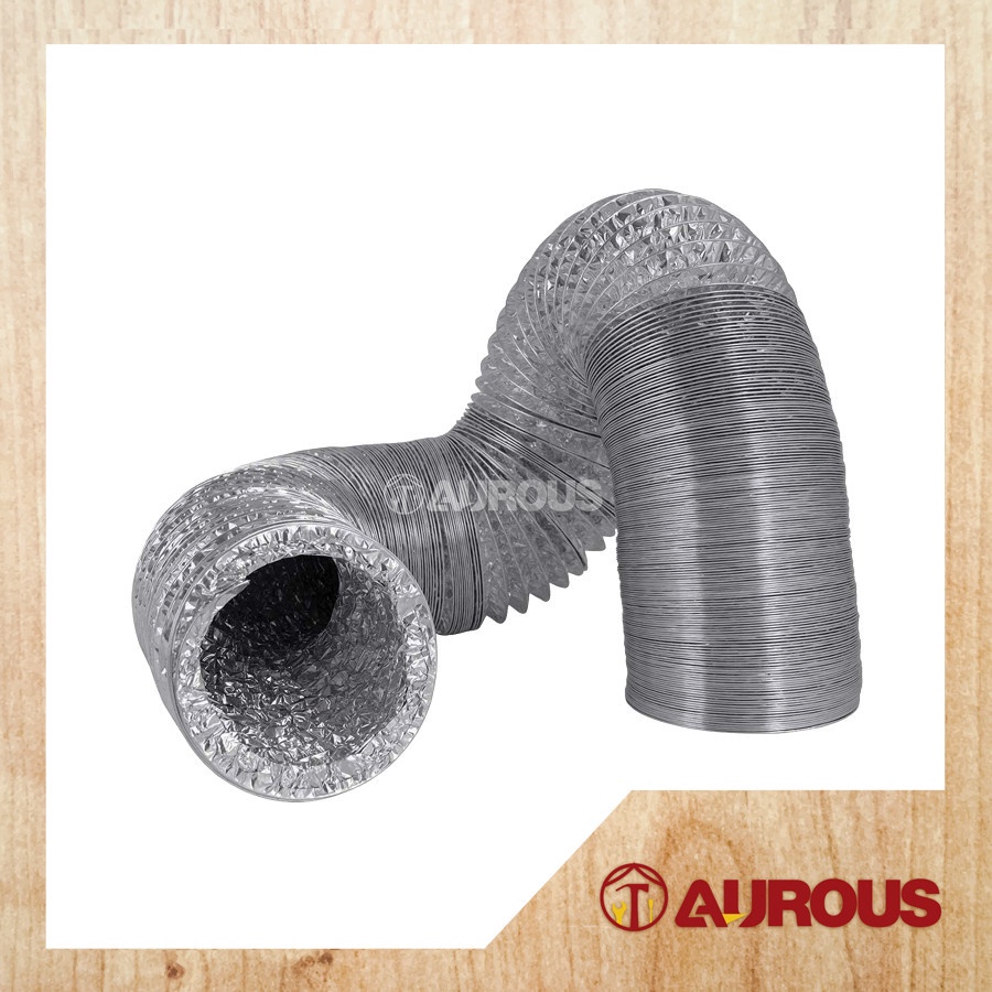 [Aurous] Aluminium Cooker Hood Exhaust Flexible Ducting Hose 10 Meter