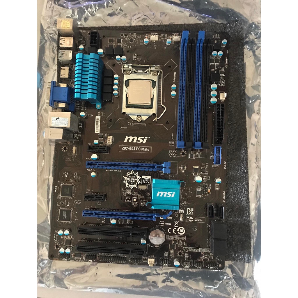 Msi Z87G41 PC Mate MOTHERBOARDS（100original ) Shopee Malaysia