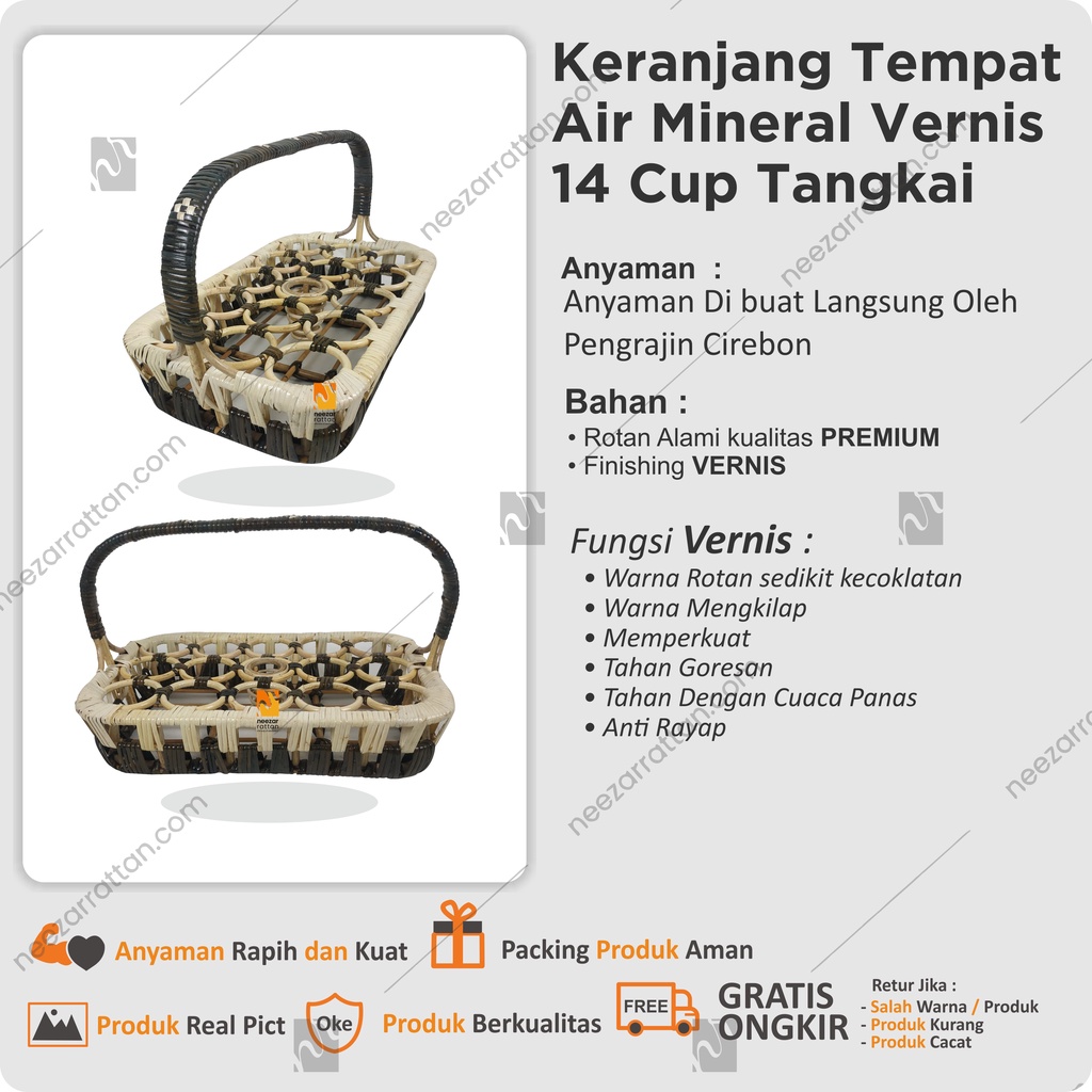 Aqua Glass Basket Center, A Place For Mineral Water From 14cup Varnish