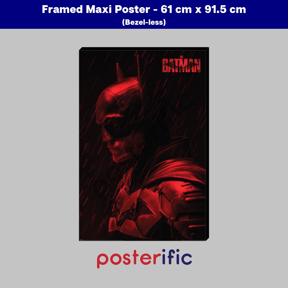 Framed Poster The Batman (Red) 61 cm X 91.5 cm Shopee Malaysia