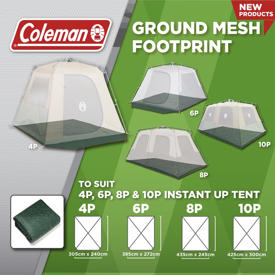 (READY STOCK) Coleman Ground Sheet Mesh Footprint for InstantUp Tent