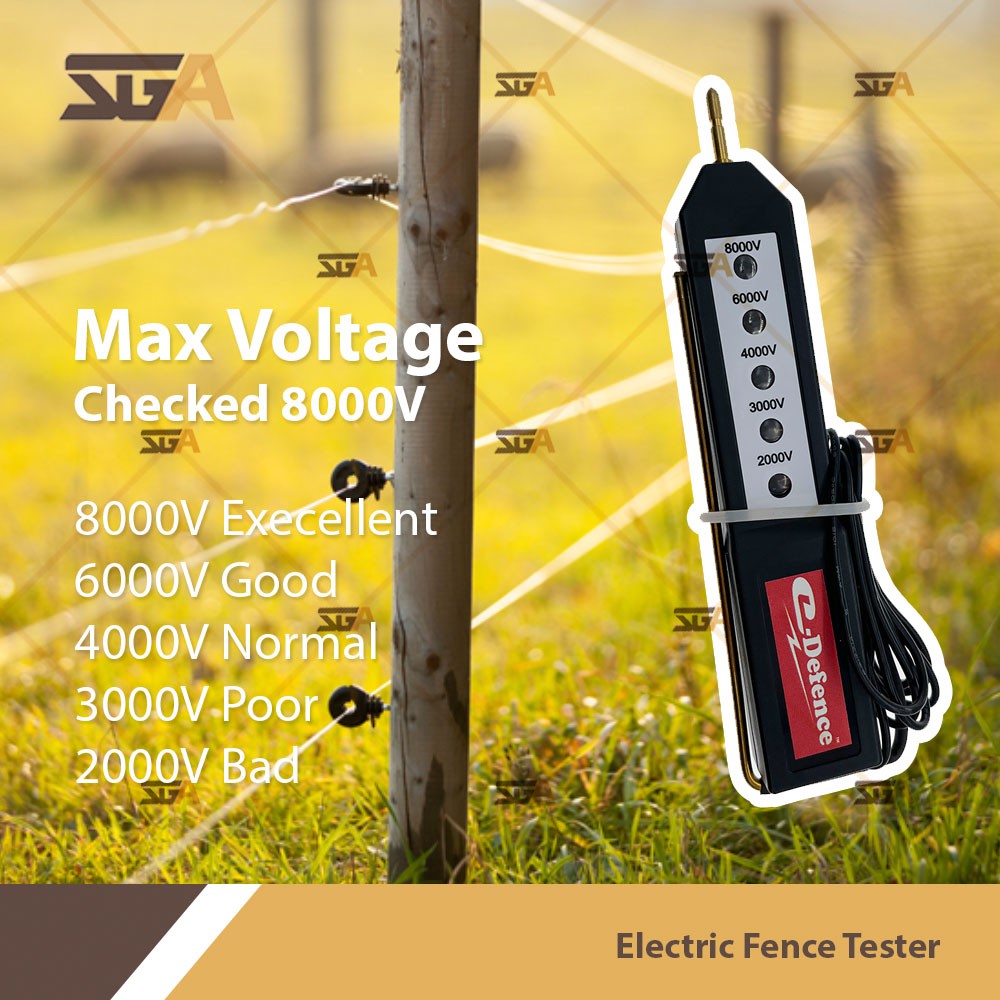 EDEFENCE Electric Fence Tester (for Electric Fencing / Pagar Elektrik