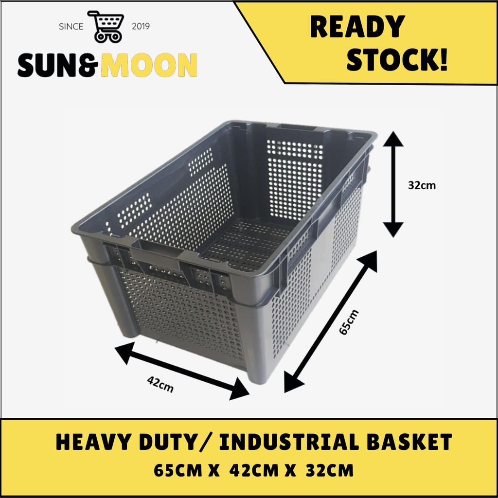 5 PCS Heavy Duty Basket/ Industrial Basket Shopee Malaysia