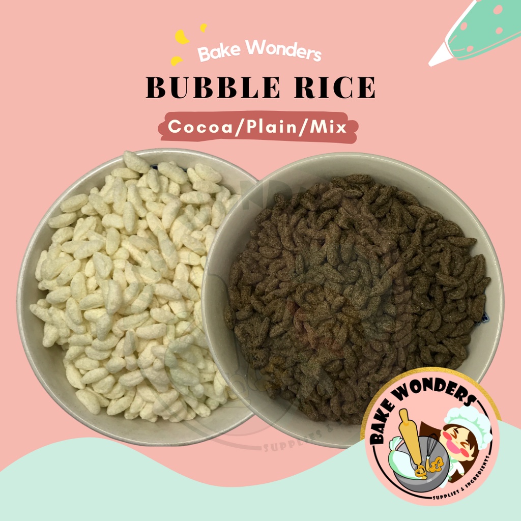Bubble Rice, Cocoa Bubble Rice, Plain Bubble Rice, Mix Bubble Rice