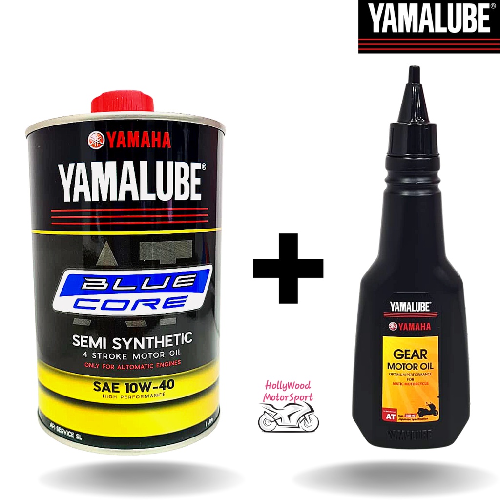 YAMALUBE BLUE CORE SCOOTER 4T SEMI SYNTHETIC ENGINE OIL & GEAR OIL FOR NOUVO EGO GEAR SOLARIZ