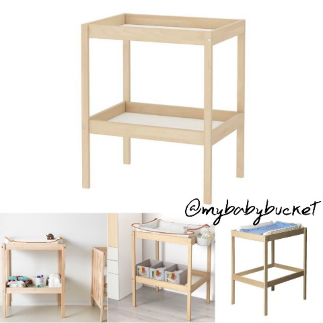 IKEA 💯 SNIGLAR Baby Changing Table / Set with Skotsam Mat Basket Shopee Malaysia