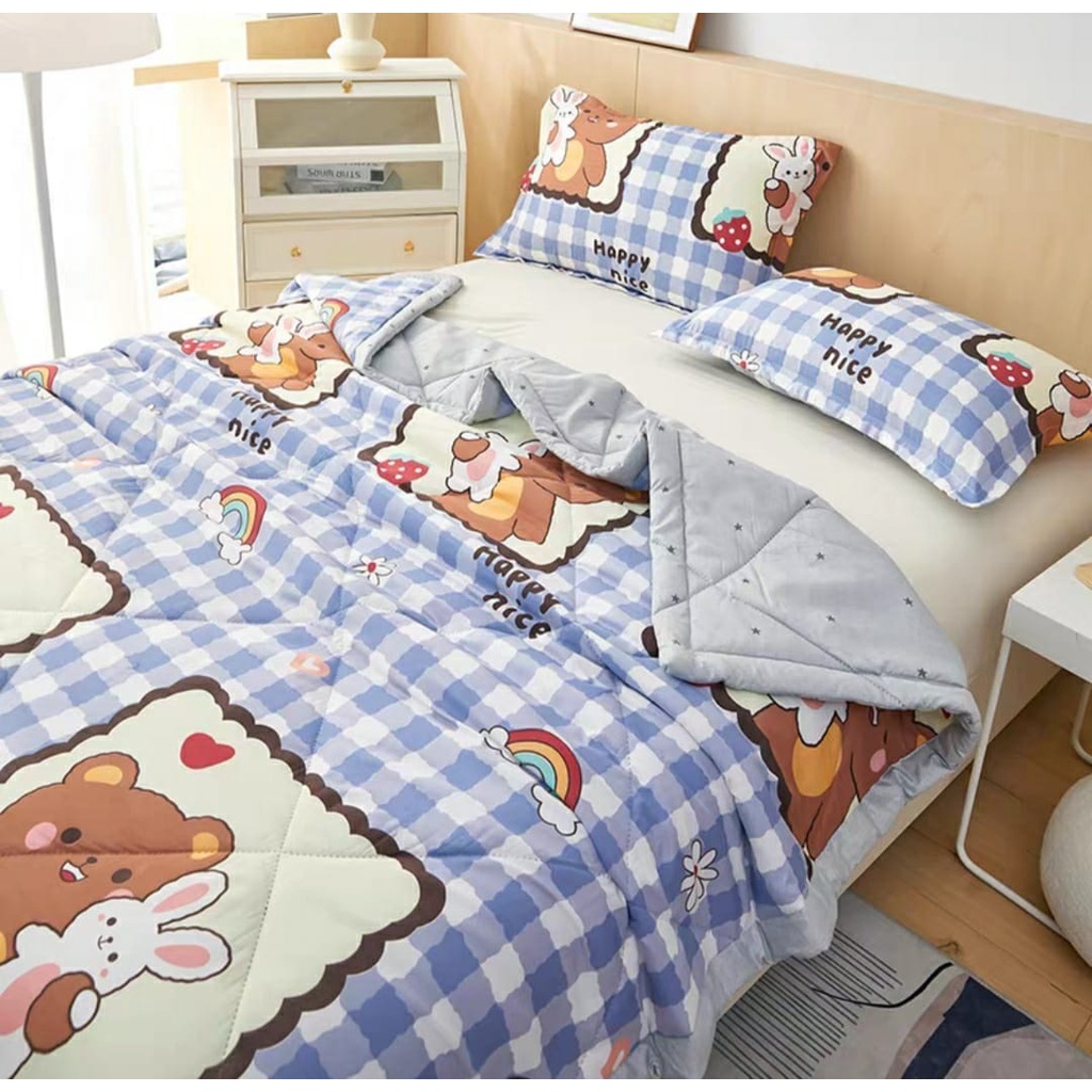 150cm x 200cm Single Size Blanket (Good Friends) Selimut Tilam Bed