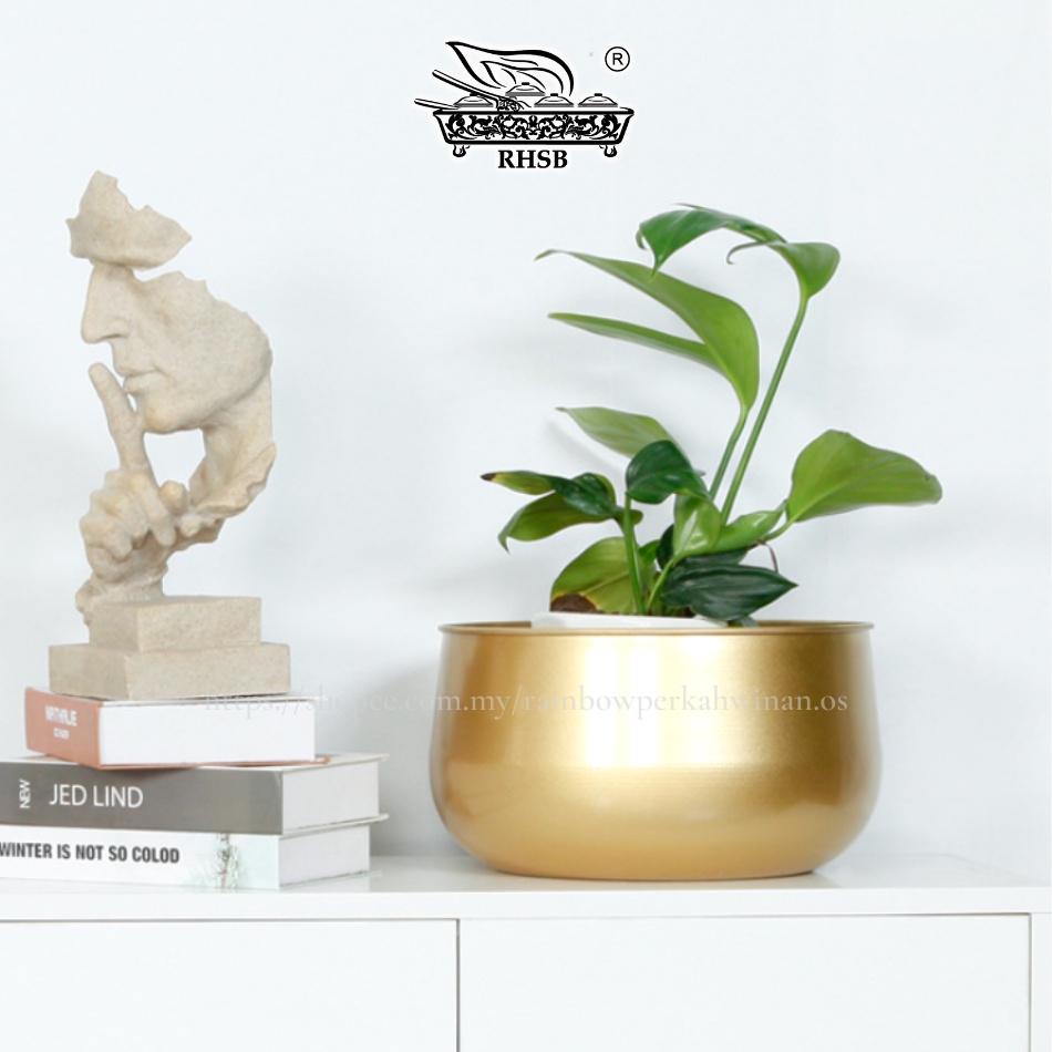 NORDIC IRON VASE / METAL VASE / MODERN FLOWER POT / GOLD VASE / PASU