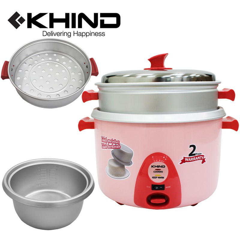 KHIND RC918 1.8L RICE COOKER WITH FREE STEAMER TRAY Shopee Malaysia