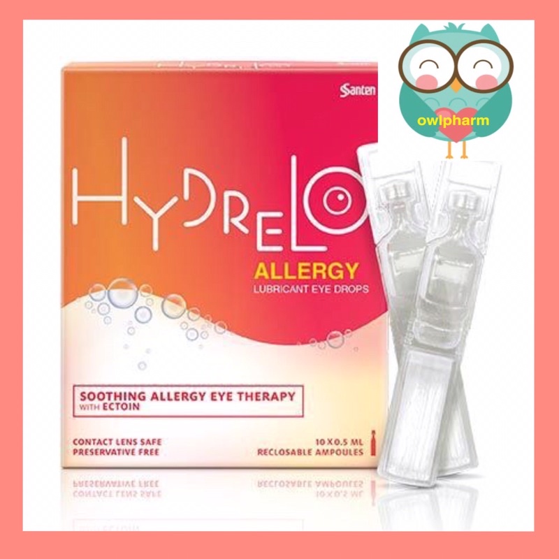 Santen Hydrelo Allergy Lubricant Eye Drops Contact Lens Safe