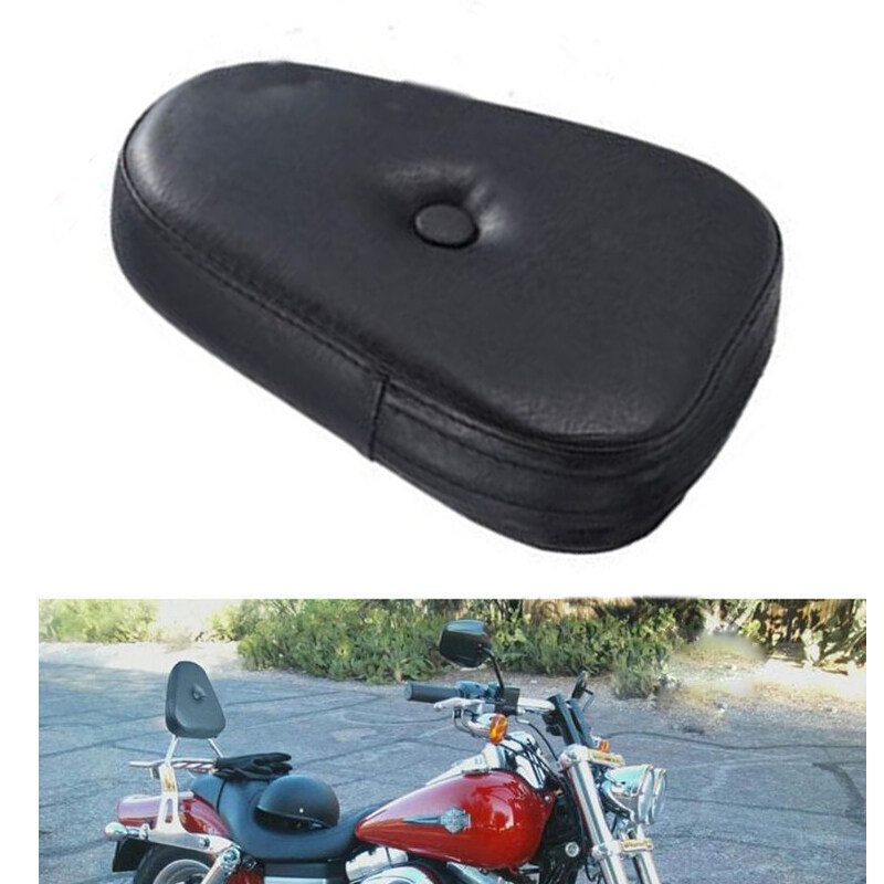 Universal Motorcycle Sissy Bar Backrest Cushion Pad For Harley Honda