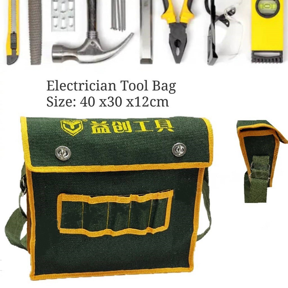 Technician Electrical Tool Bag Canvas Tool (Ship From Malaysia