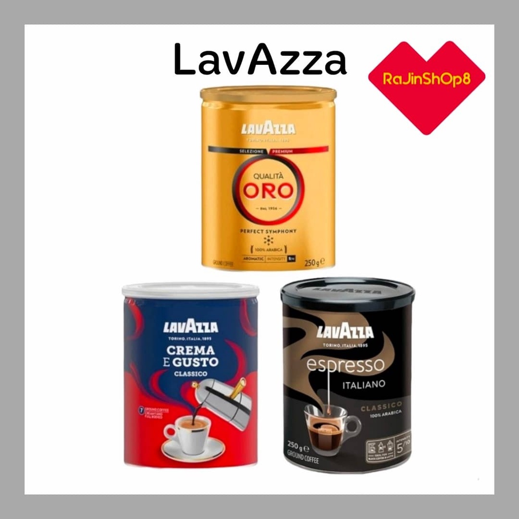 LAVAZZA Ground Coffee Mocca , Arabica , Robusta Crema E Gusto / Qualita Oro / Espresso