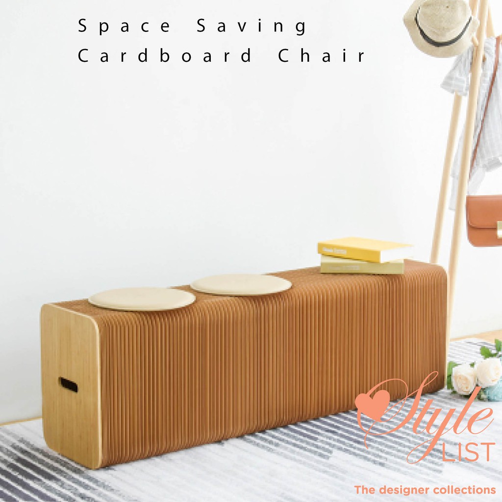 【Height 42cm, Length 120150cm, 3 seats】Creative Folding Kraft Paper