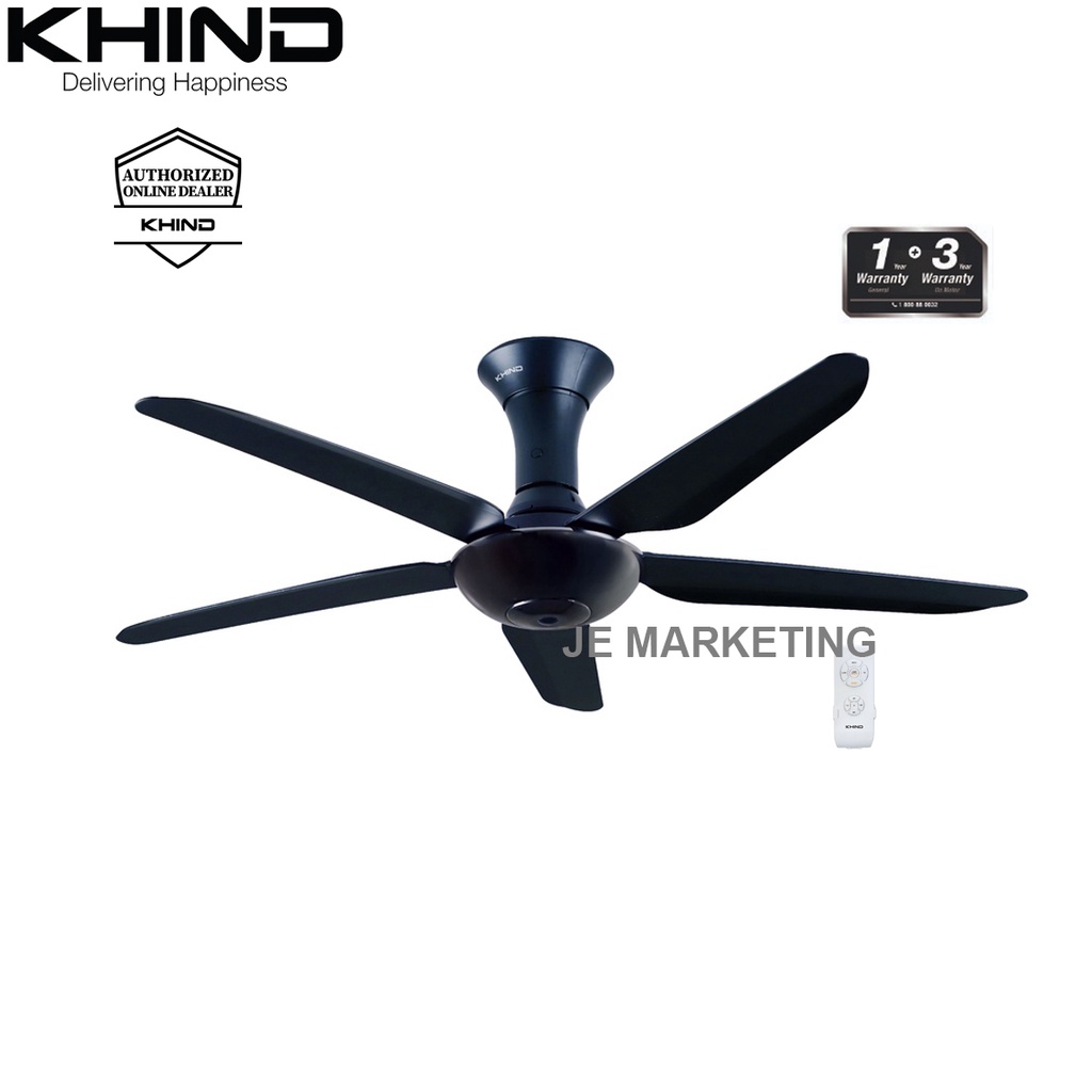 KHIND 56" REMOTE CONTROL CEILING FAN CF5601R / KHIND 48" CF484W3R Shopee Malaysia