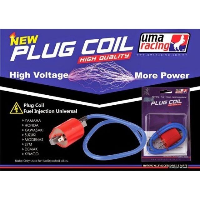 UMA RACING PLUG COIL FUEL INJECTION(RED) UNIVERSAL Y15ZR /RS150 /SRL115