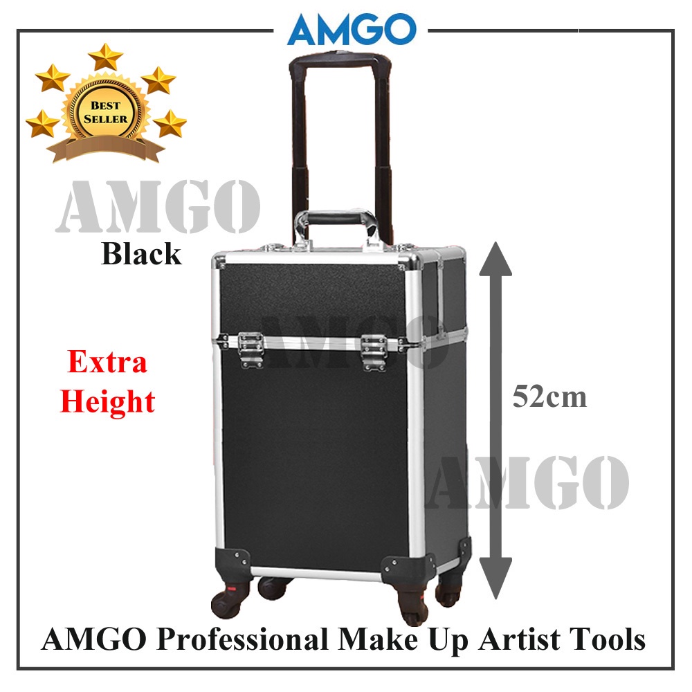 AMGO Professional Makeup Tool Box Make Up Organizer Beauty Storage Make