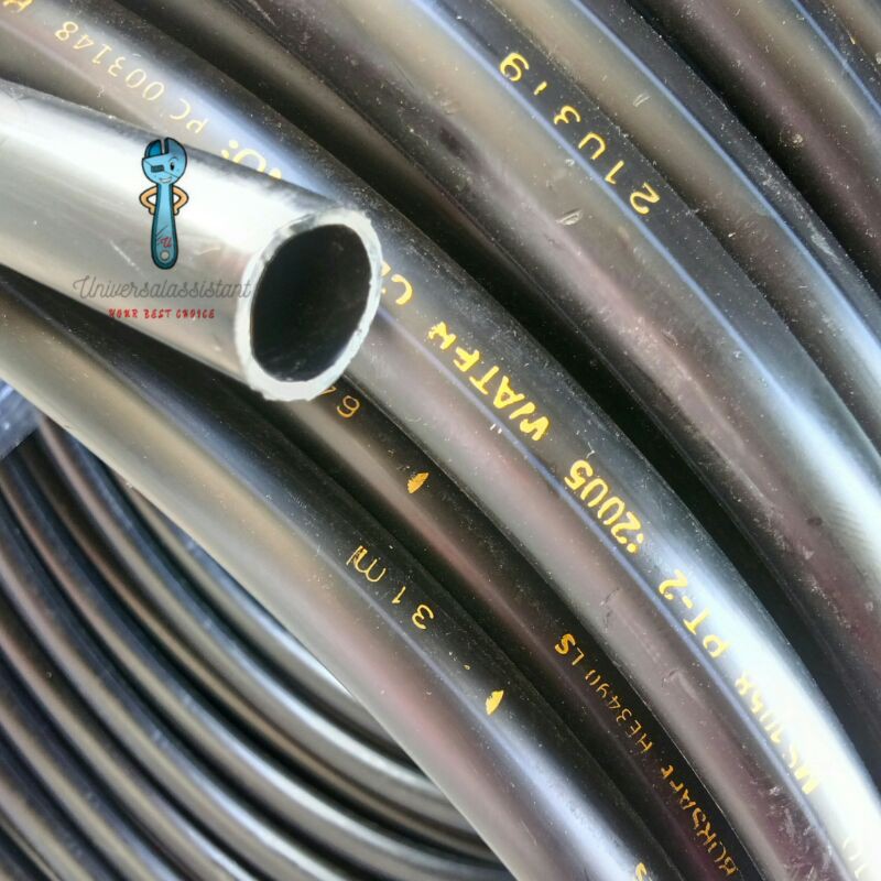 【20mm 25mm】3/4” SIRIM HDPE Poly Pipe PN12.5 l 5M 10M Black Pipe Air