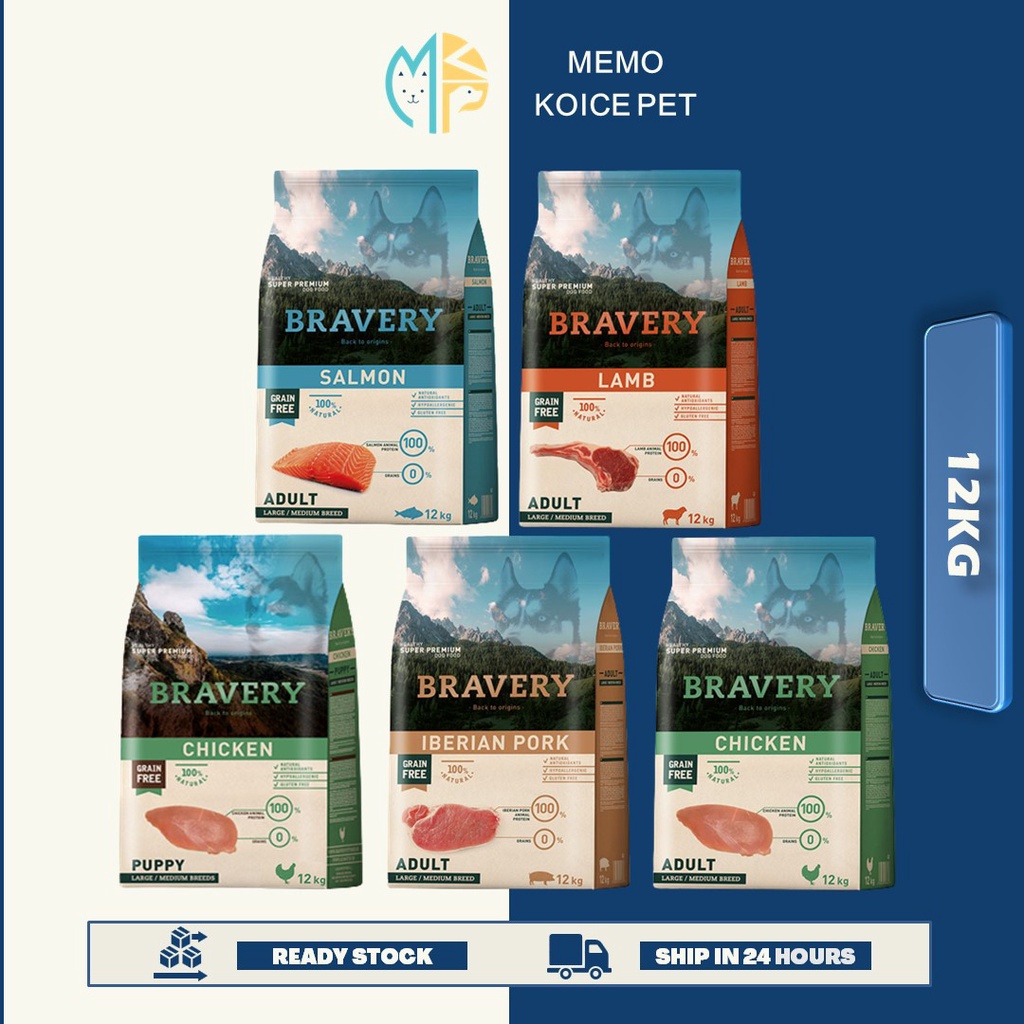 [FREE SHIPPING] Bravery Grain Free Adult Large Medium Breed Dog Food