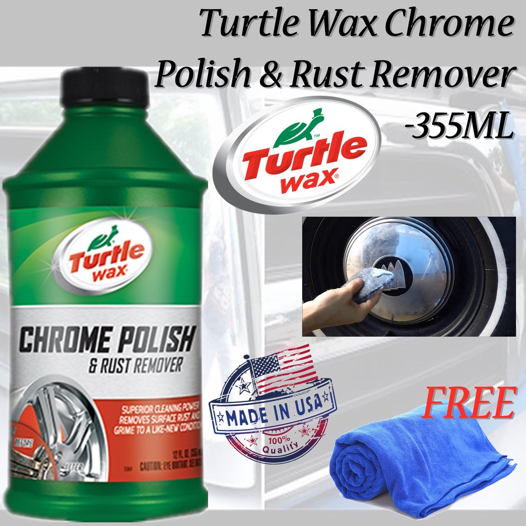 (100 Genuine Product) Turtle Wax Chrome Polish & Rust Remover 355ml Shopee Malaysia